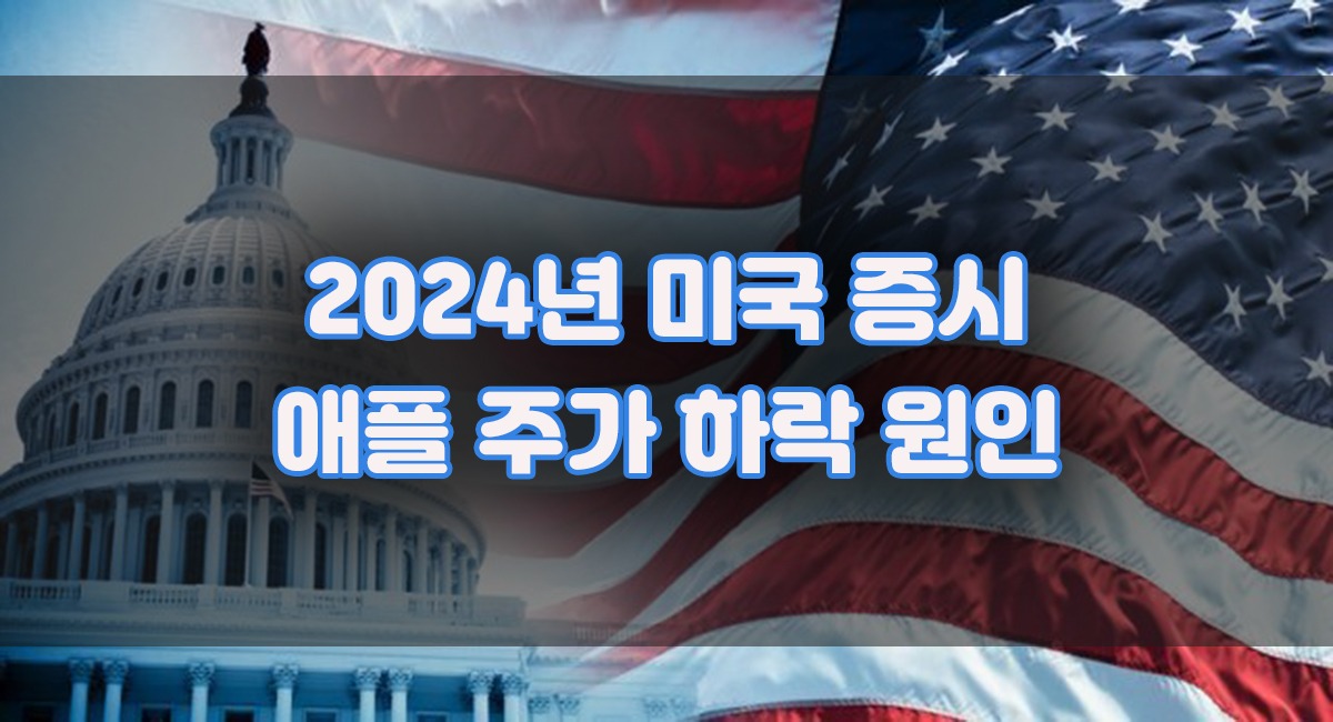 2024년 미국 증시 급락으로 새해 첫 출발 애플 주가 급락