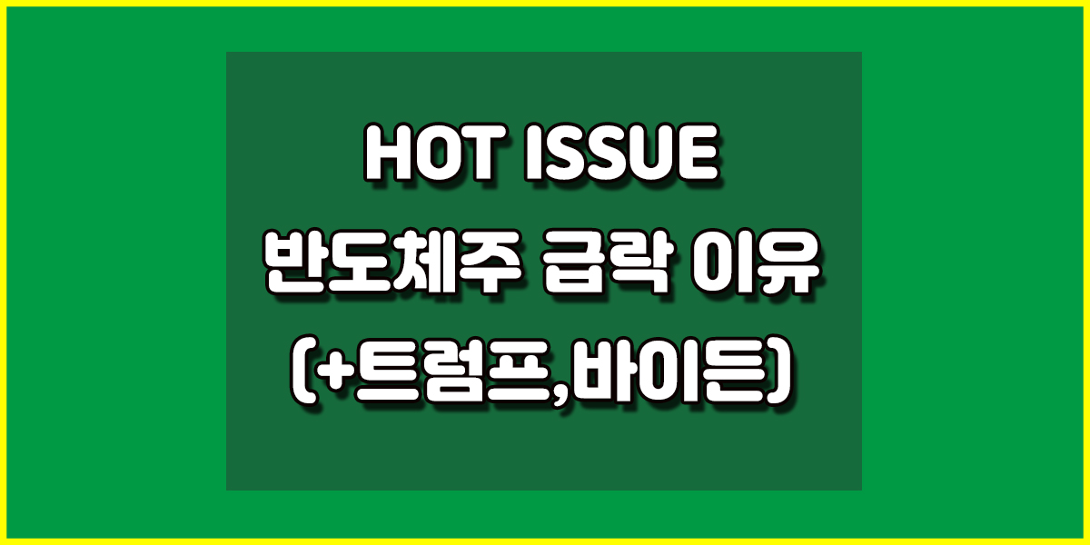 엔비디아 -6%, 브로드컴 -7%, 반도체주 급락 이유 (+트럼프,바이든) 17일(현지시간) 뉴욕증시에서 미국의 반도체 기업들의 주가가 엄청나게 급락했습니다. 최근 엄청난 반도체 및 AI 열풍으로 주가가 꾸준하게 오르던 엔비디아는 -6.62% 급락했으며, AMD(-10.21%), 브로드컴(-7.91%), AMAT(-10.48%), 램리서치(-10.07%), 마이크론(-8.61%), ASML(-12.74%) 등이 모두 엄청난 폭으로 급락했습니다. 특히 브로드컴은 전거래일 대비 7.91% 밀려 2020년 3월 18일(-15.9%) 급락 이후 가장 큰 일일 하락률을 기록했습니다. 이에따라 미국의 반도체 기업들을 대표하는 필라델피아반도체지수(SOX)는 전거래일 대비 6.81% 하락 마감했습니다.