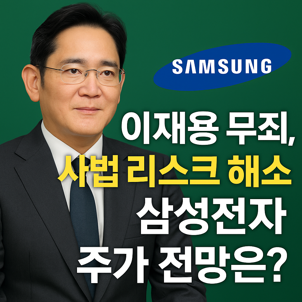 이재용 무죄, 사법 리스크 해소 삼성전자 주가 전망은? 사법 리스크가 해소된 삼성전자 주가 과연 10만전자까지 오를까? 앞으로 기대되는 HBM 성과와 향후 목표주가 알아보기.