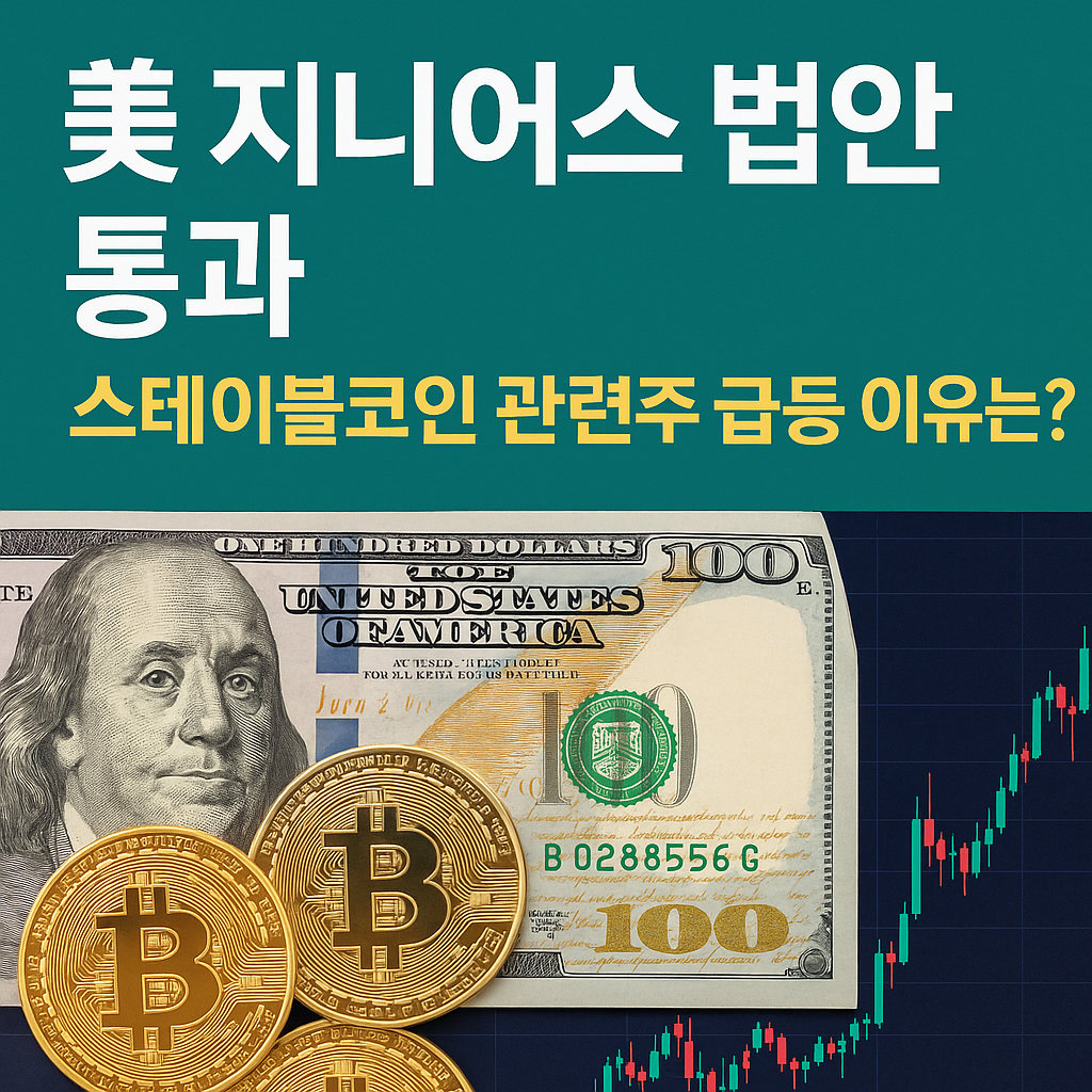 美 지니어스 법안 통과, 스테이블 코인 관련주 급등! 핵심 내용 정리